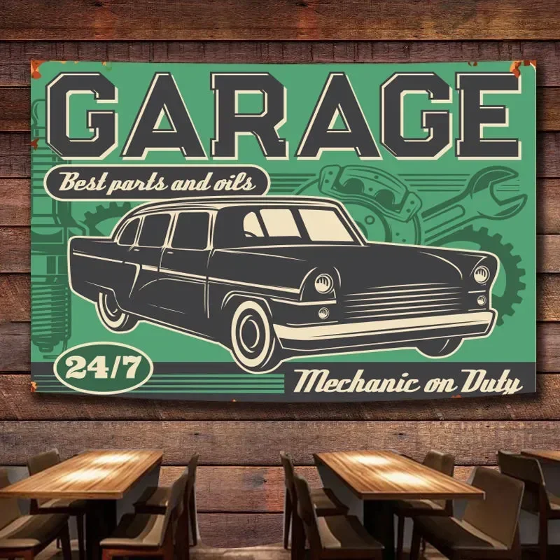 Auto Repair Shop Banners - أفضل قطع الغيار والزيوت - ملصق