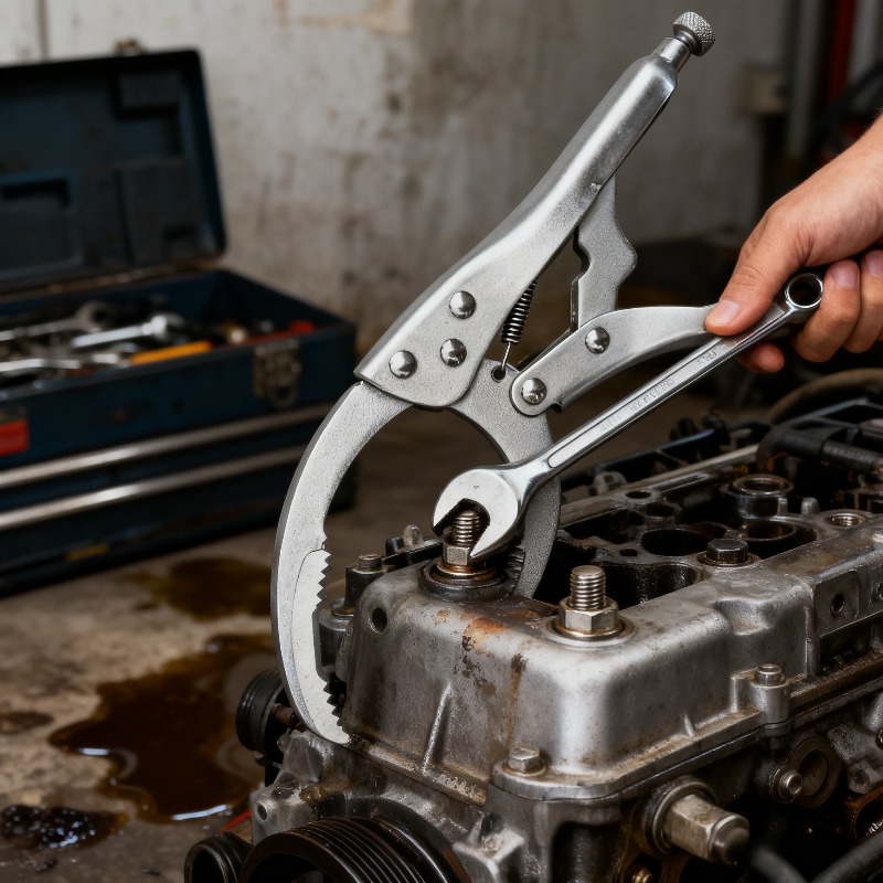Oil Filter Wrench - مفتاح ربط فلتر الزيت القابل للقفل