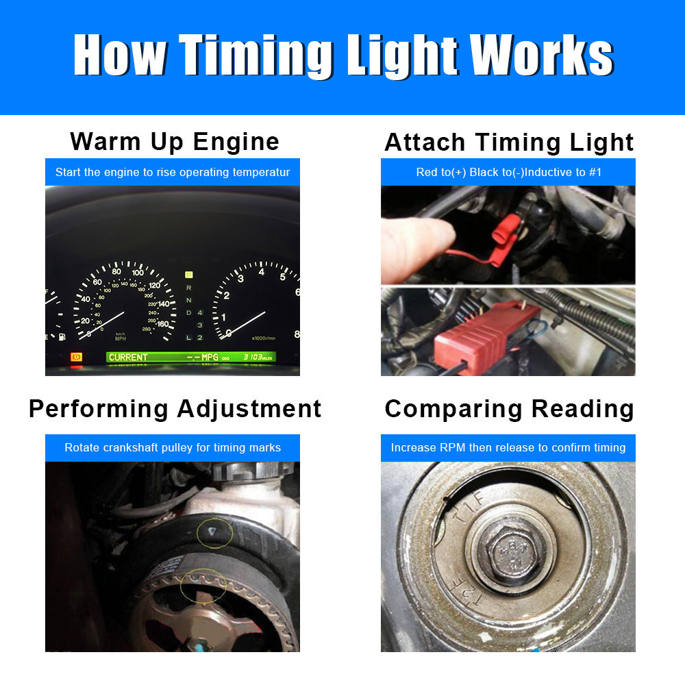 أدوات توقيت اشتعال السيارة ، م - مراجعة Timing Light Gun وسعره