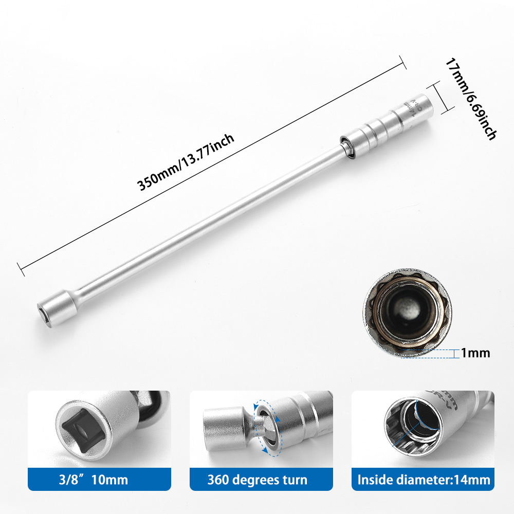 14/16 مللي متر المغناطيسي شرار - مراجعة Spark Plug Socket Set وسعره